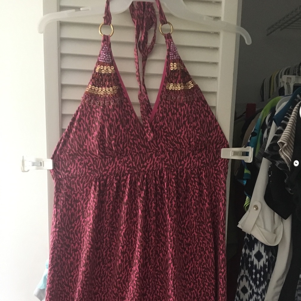 Pink leopard print Victoria Secret dress